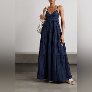Staud Ripley Dress — Navy